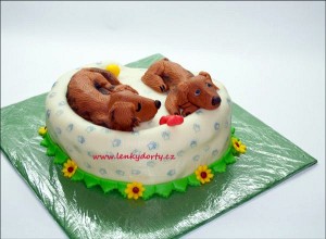3D dort psí pelíšek