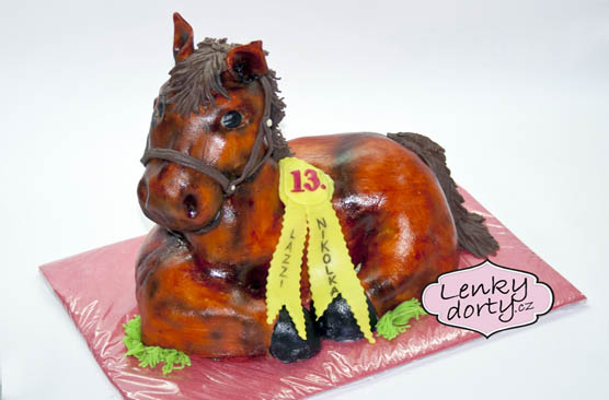 3D dort kůň Lazzi